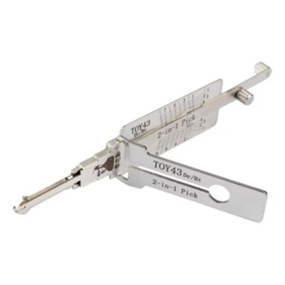 Original Lishi 2-In-1 Pick and Decoder TOY43 Door/Trunk Split Wafer